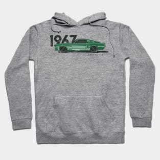 '67 GT-500 in Dark Moss Hoodie